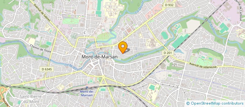 localisation de l'entreprise SYNDIC COPROP RES LE JARDIN CADILLON  MONT-DE-MARSAN