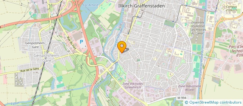 localisation de l'entreprise SYNDIC COPROP RES LE PATIO  ILLKIRCH-GRAFFENSTADEN