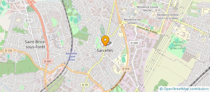 localisation de l'entreprise SYNDIC COPROP RES LES 3 LYS  SARCELLES