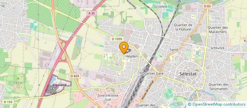 localisation de l'entreprise SYNDIC COPROP RES LES MIMOSAS  SELESTAT