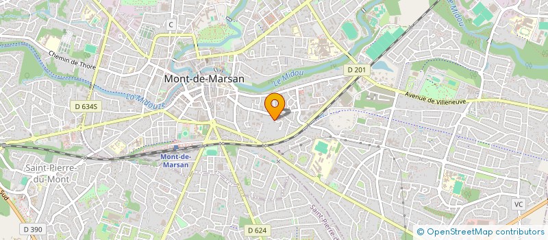 localisation de l'entreprise SYNDIC COPROP RES PAUL LACOMME à MONT-DE-MARSAN