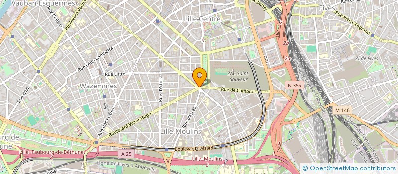 localisation de l'entreprise SYNDIC COPROP RES VICTOR HUGO LILLE à LILLE