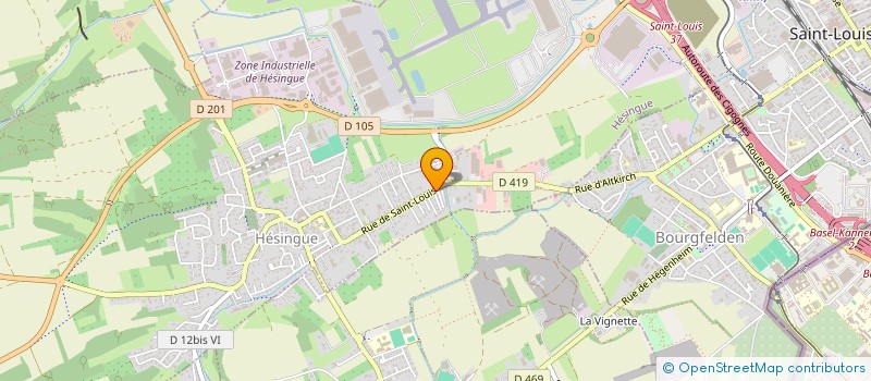 localisation de l'entreprise SYNDIC COPROP RESID 82 R ST-LOUIS HESING  HESINGUE