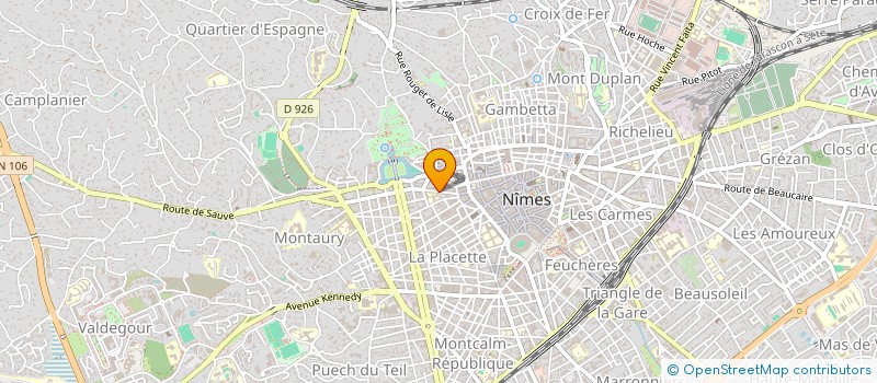 localisation de l'entreprise SYNDIC COPROP RESID LE GRETRY  NIMES