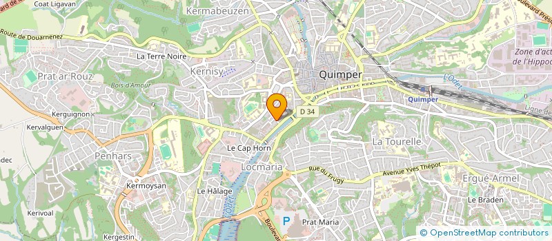 localisation de l'entreprise SYNDIC COPROP RESIDENCE 403 LE POULKER à QUIMPER