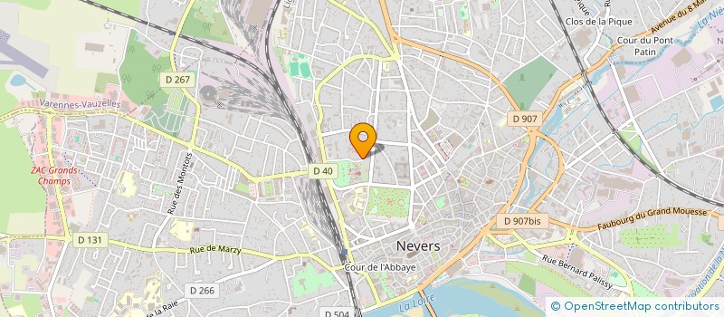 localisation de l'entreprise SYNDIC COPROP RESIDENCE DES PERRIERES 1 à NEVERS