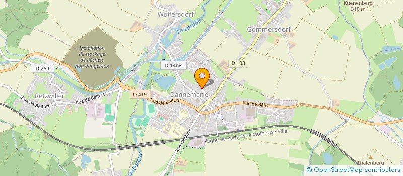 localisation de l'entreprise SYNDIC COPROP RESIDENCE LA VOSGERAIE  DANNEMARIE