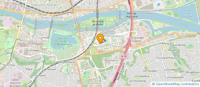 localisation de l'entreprise SYNDIC COPROP RESIDENCE LES FONTAINES A  TOURS