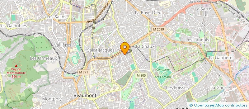 localisation de l'entreprise SYNDIC COPROP RESIDENCE LES IRIS II  CLERMONT-FERRAND