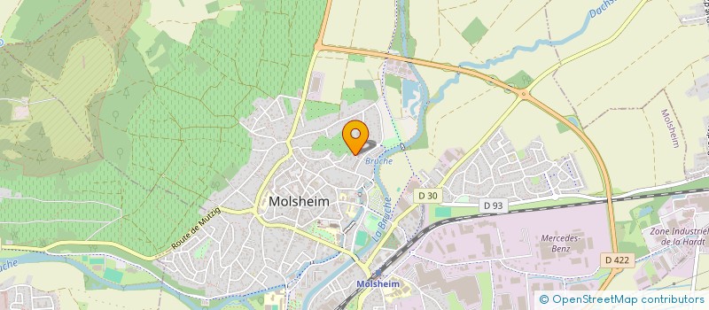 localisation de l'entreprise SYNDIC COPROP RESIDENCE LES MILLEPERTUIS  MOLSHEIM