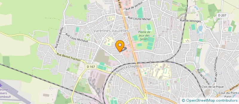 localisation de l'entreprise SYNDIC COPROP RESIDENCE LES RUES VERTES  VARENNES-VAUZELLES