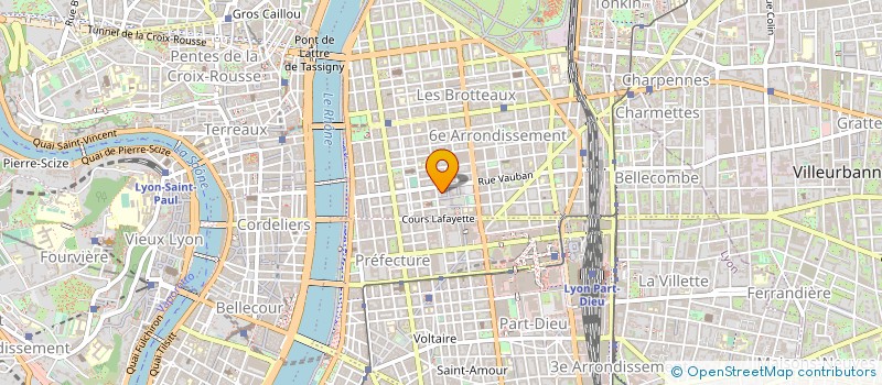 localisation de l'entreprise SYNDIC COPROPHESPERIDES LYON BROTTEAUX à LYON