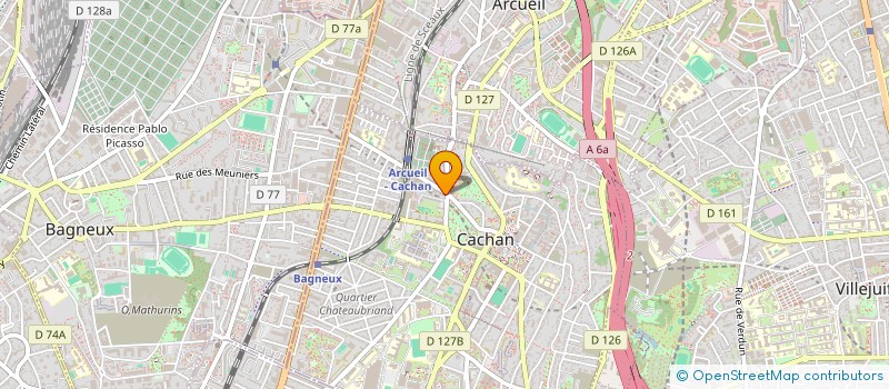 localisation de l'entreprise SYNDIC COPROPR 1 AV CARNOT à CACHAN