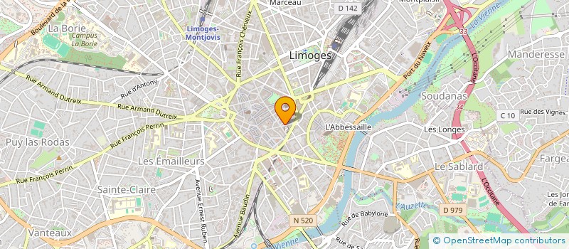 localisation de l'entreprise SYNDIC COPROPR 10 RUE JULES GUESDE à LIMOGES