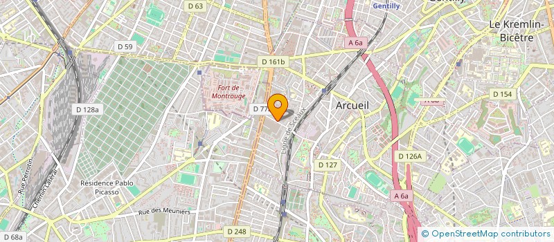 localisation de l'entreprise SYNDIC COPROPR 26 RUE BERTHOLLET à ARCUEIL