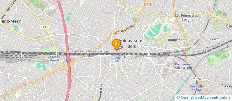 localisation de l'entreprise SYNDIC COPROPR 3-5-7 RUE CDT BRASSEUR à AULNAY SOUS BOIS