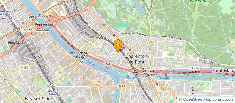 localisation de l'entreprise SYNDIC COPROPR 30 RUE DE LA CERISAIE  CHARENTON-LE-PONT