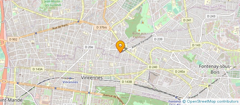 localisation de l'entreprise SYNDIC COPROPR 31 RUE PASSELEU à MONTREUIL