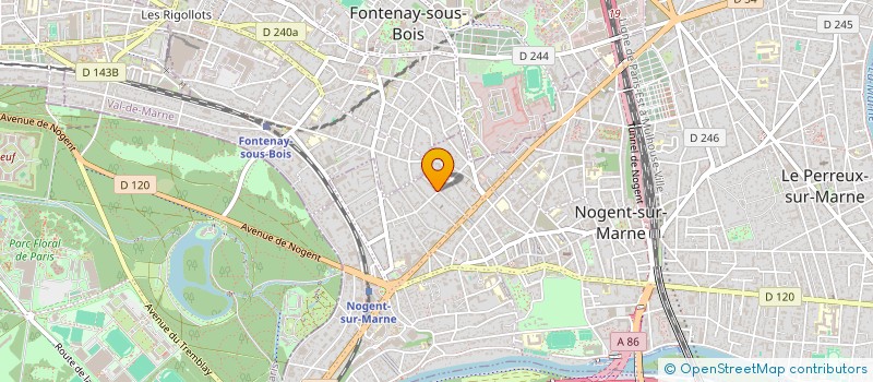 localisation de l'entreprise SYNDIC COPROPR 37 RUE MANESSIER à NOGENT-SUR-MARNE