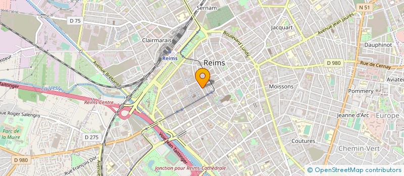 localisation de l'entreprise SYNDIC COPROPR 48 RUE DES ELUS à REIMS