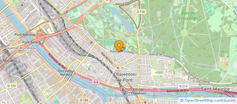localisation de l'entreprise SYNDIC COPROPR 54 BIS AV DE GRAVELLE à CHARENTON-LE-PONT