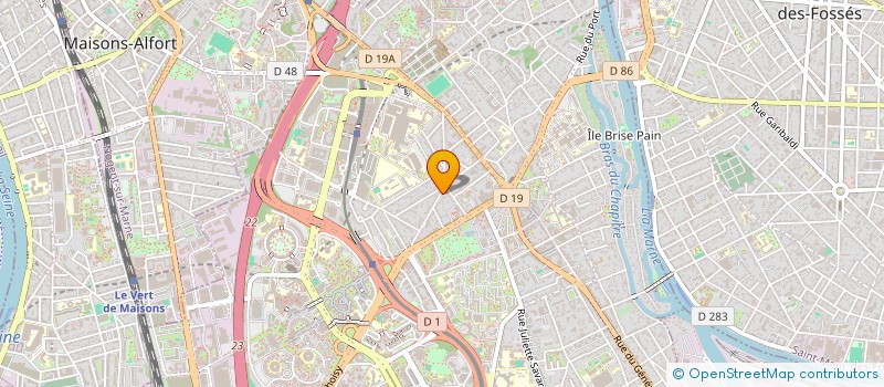 localisation de l'entreprise SYNDIC COPROPR 55 AV J.B CHAMPEVAL  CRETEIL