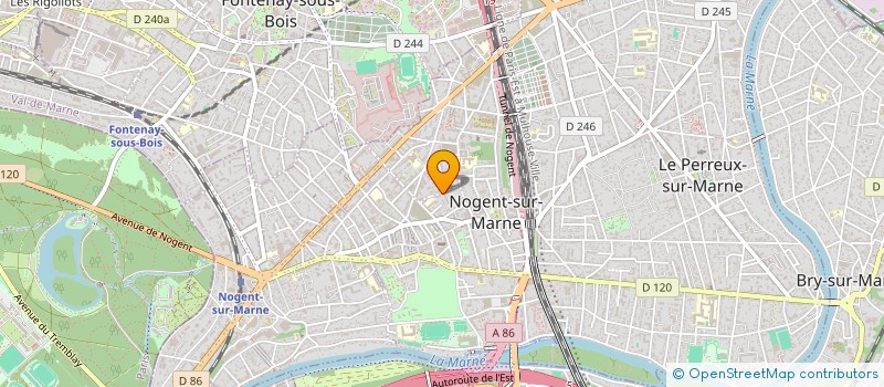 localisation de l'entreprise SYNDIC COPROPR 6 RUE DES CLAMARTS à NOGENT-SUR-MARNE