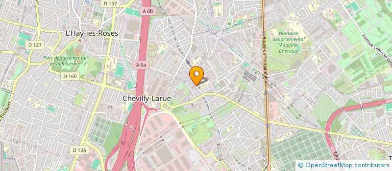 localisation de l'entreprise SYNDIC COPROPR 8 RUE DERICBOURG  CHEVILLY-LARUE