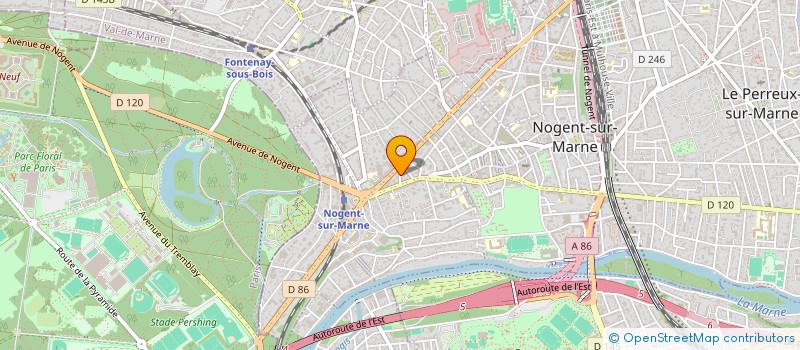 localisation de l'entreprise SYNDIC COPROPR 8 RUE GABRIEL PERI à NOGENT-SUR-MARNE