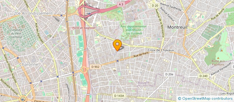 localisation de l'entreprise SYNDIC COPROPR 91 RUE DE LA FRATERNITE à MONTREUIL