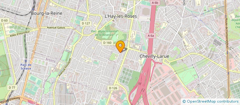 localisation de l'entreprise SYNDIC COPROPR DU 13 RUE ALBERT THURET  CHEVILLY-LARUE