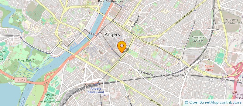 localisation de l'entreprise SYNDIC COPROPR IMMEUBLE 6 BIS R GRANDET à ANGERS