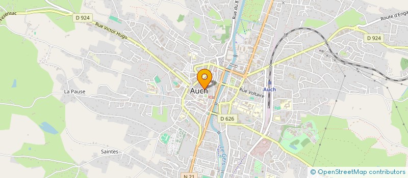 localisation de l'entreprise SYNDIC COPROPR IMMEUBLE ARNAUD DE MOLES  AUCH