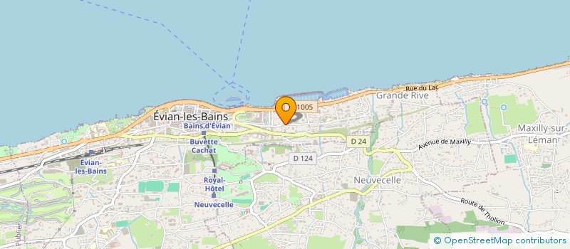 localisation de l'entreprise SYNDIC COPROPR LE PARC OUEST  EVIAN-LES-BAINS