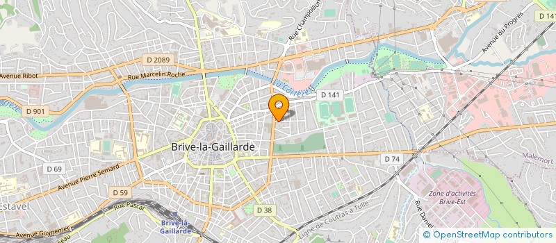 localisation de l'entreprise SYNDIC COPROPR RESIDEN VINCENT CHASSAING  BRIVE-LA-GAILLARDE