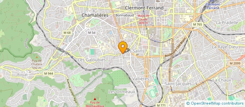 localisation de l'entreprise SYNDIC COPROPR RESIDENCE BELLEVUE  CLERMONT-FERRAND