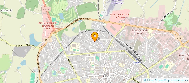 localisation de l'entreprise SYNDIC COPROPR RESIDENCE CROIX BLANCHE à CHOLET