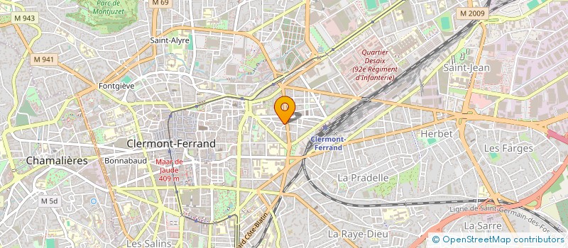 localisation de l'entreprise SYNDIC COPROPR RESIDENCE ELISABETH GARE  CLERMONT-FERRAND