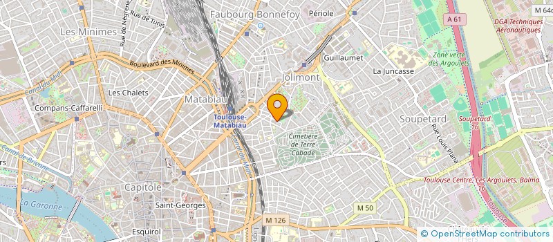 localisation de l'entreprise SYNDIC COPROPRI 13 15 & 17 RUE CALVET à TOULOUSE