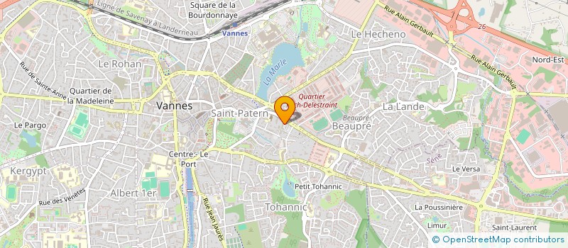 localisation de l'entreprise SYNDIC COPROPRI LE CLOS D'ARMOR à VANNES