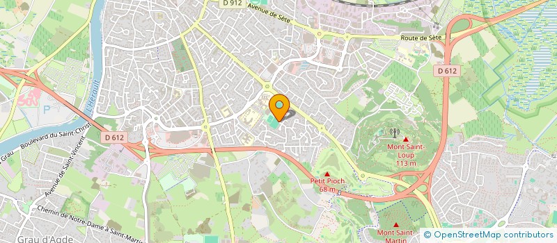 localisation de l'entreprise SYNDIC COPROPRI RES JARDINS DU CAP  AGDE