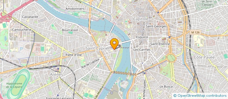 localisation de l'entreprise SYNDIC COPROPRI RESIDENCE PONT VIEUX II à TOULOUSE