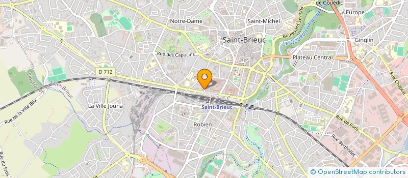 localisation de l'entreprise SYNDIC COPROPRIE IMMEUBLE 40 R GOURIEN à SAINT-BRIEUC