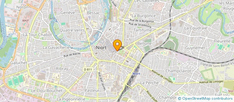 localisation de l'entreprise SYNDIC COPROPRIE RESIDENCE LE ROULAGE  NIORT