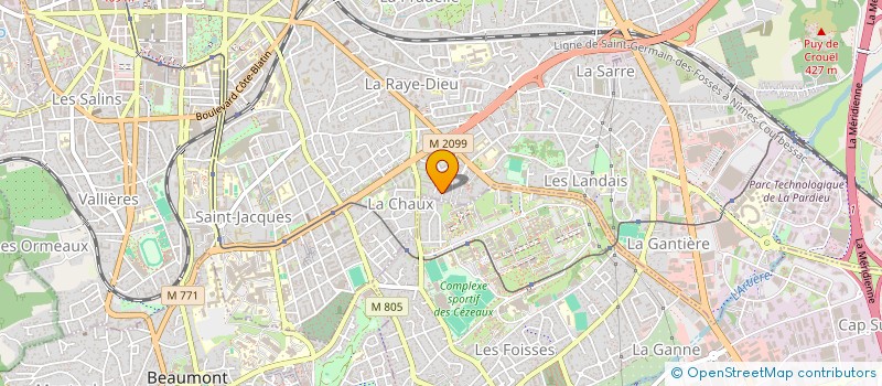 localisation de l'entreprise SYNDIC COPROPRIE RESIDENCE ROCHEFEUILLES  CLERMONT-FERRAND