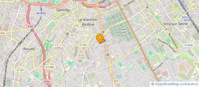 localisation de l'entreprise SYNDIC COPROPRIET 26 RUE ANATOLE FRANCE  LE KREMLIN-BICETRE