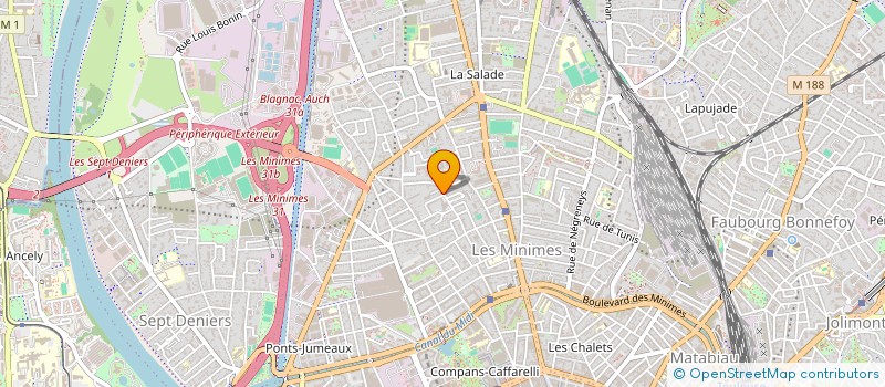 localisation de l'entreprise SYNDIC COPROPRIET 59 R ALFRED DE MUSSET à TOULOUSE
