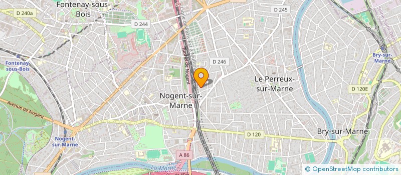 localisation de l'entreprise SYNDIC COPROPRIET 6 RUE COLMAR  LE PERREUX-SUR-MARNE