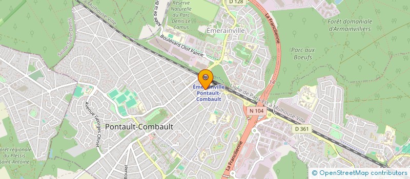 localisation de l'entreprise SYNDIC COPROPRIET 8 AV GLE GAULLE  PONTAULT-COMBAULT