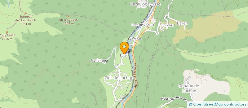 localisation de l'entreprise SYNDIC COPROPRIET BALCONS DU PAILHET  BAGNERES-DE-LUCHON